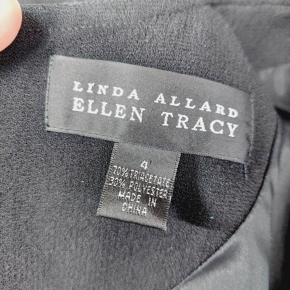Linda Allard Ellen Tracy Long Sleeve Open Front Maxi Dress P5168 - Picture 6 of 9
